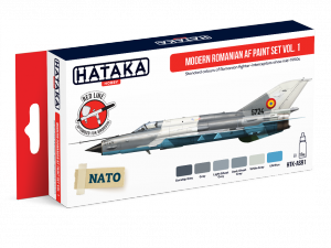 Hataka HTK-AS91 Modern Romanian AF paint set vol. 1 (6x17ml)