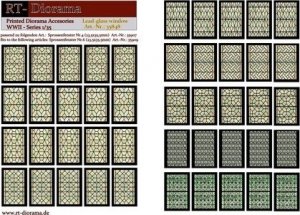 RT-Diorama 35848 Printed Accessories: Lead-glass windows 1/35
