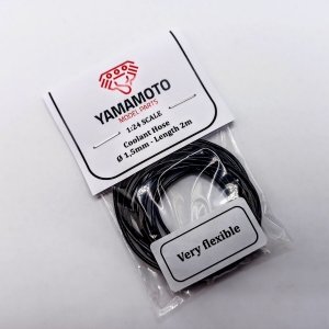 Yamamoto Model Parts YMPTUN78 Coolant Hose Black 1,5mm 2m very flexible 1/24