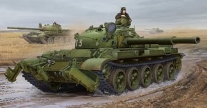 Trumpeter 01550 Russian T-62 Mod.1975 With KMT-6 Mine Plow (1:35)