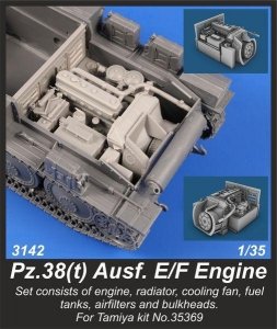 CMK 3142 Pz.38(t) Ausf. E/F Engine 1/35