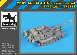 Black Dog T72111 M 109 A6 Paladin accessories set 1/72