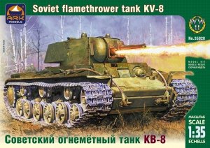 Ark Models 35028 Russian heavy flamethrower tank KV-8 (1:35)