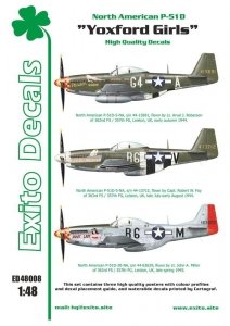 EXITO ED48008 Yoxford Girls North American P-51D Mustang 1/48