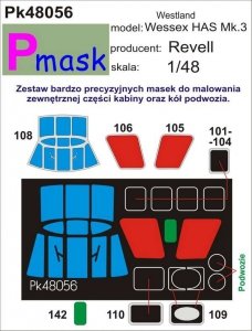 P-Mask PK48056 WESTLAND WESSEX HAS MK.3 (REVELL) (1:48)