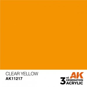 AK Interactive AK11217 CLEAR YELLOW – STANDARD 17ml