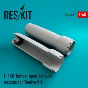 RESKIT RSU48-0067 F-14D Tomcat open exhaust nozzles for Tamiya kit 1/48