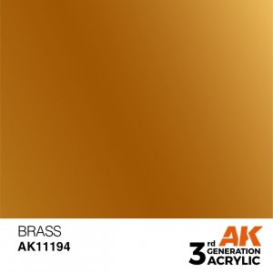 AK Interactive AK11194 BRASS – METALLIC 17ml