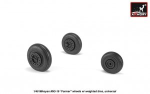 Armory Models AW48030 Mikoyan MiG-19 Farmer wheels w/ weighted tires 1/48
