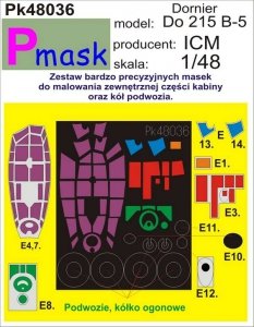 P-Mask PK48036 DORNIER DO215B-5 (ICM) (1:48)