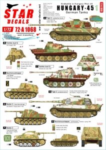Star Decals 72-A1068 Hungary 45 # 1. 1/72