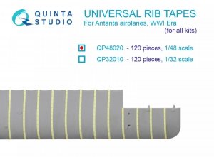 Quinta Studio QP48020 Universal rib tapes for Antanta. WWI, Post-WWI Era (All kits) 1/48