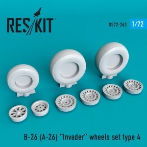 RESKIT RS72-0263 B-26 (A-26)  Invader wheels set type 4 1/72
