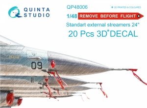 Quinta Studio QP48006 Remove Before Flight standart external streamer 24, 20 Pcs 1/48