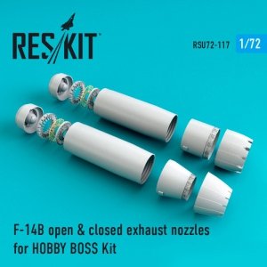 RESKIT RSU72-0117 F-14 B/D open & closed exhaust nozzles for Hobby Boss 1/72