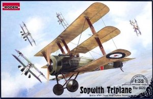 Roden 609 British IWW fighter Sopwith Triplane (1:32)