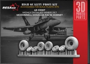 RESArm 48-03067 f-18 - Hornet Wheels under load (3D resin printing) 1/48
