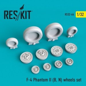 RESKIT RS32-0064 F-4 Phantom II (B, N) wheels set 1/32