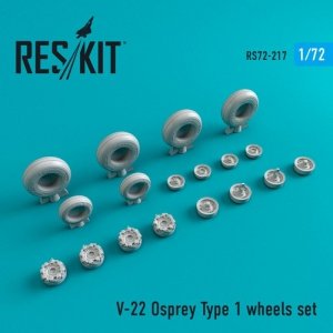 RESKIT RS72-0217 V-22 Osprey Type 1 wheels set 1/72