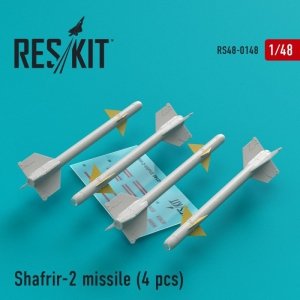 RESKIT RS48-0148 Shafrir-2 missile (4 pcs) 1/48