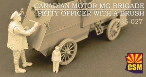 Copper State Models F35-027 Canadian Motor MG Brigade Petty Officer with a Brush 1/35