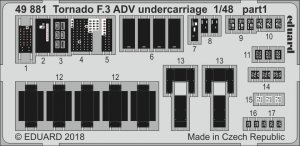 Eduard 49881 Tornado F.3 ADV undercarriage REVELL 1/48