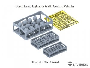 E.T. Model P35-208 Bosch Lamp Lights for WWII German Vehicles (3D Printed) 1/35