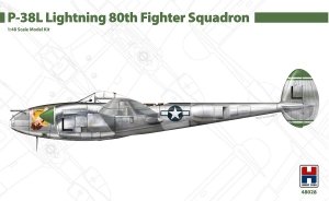 Hobby 2000 48028 P-38L Lightning 80th Fighter Squadron (ACADEMY+ CARTOGRAF + MASKI) 1/48