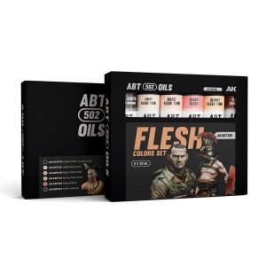 AK Interactive ABT301 Flesh Colors Set (6 Colors) 6x20ml