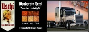 Uschi 1009 Trucker's delight Interior Wood Grain Decals