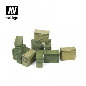 Vallejo SC221 Large Ammo Boxes 12,7 mm 1/35