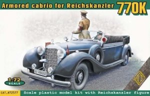 ACE 72577 Armored Cabrio for Reichskanzler with Reichskanzler and driver figure 1/72