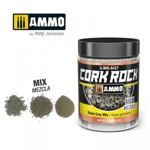 AMMO of Mig Jimenez 8427 CREATE CORK Stone Grey Mix 100ml