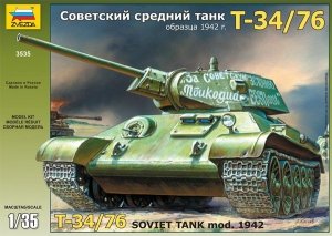 Zvezda 3535 T-34/76 Soviet tank (1:35)