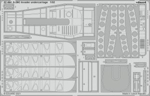 Eduard 32464 A-26C Invader undercarriage for HOBBY BOSS 1/32 