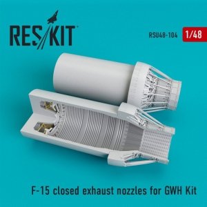 RESKIT RSU48-0104 F-15 closed exhaust nozzles for Great Wall Hobby kit 1/48
