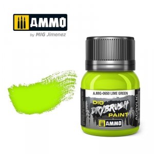 Ammo of Mig 0650 DRYBRUSH Lime Green 40ml