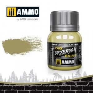 Ammo of Mig 0617 DRYBRUSH Medium German Yellow 40ml