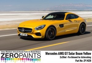 Zero Paints ZP-1429 Mercedes-AMG GT Solar Beam Yellow Paint Set 2x30ml