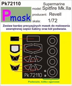 P-Mask PK72110 SUPERMARINE SPITFIRE MK.IIA (REVELL) (1:72)