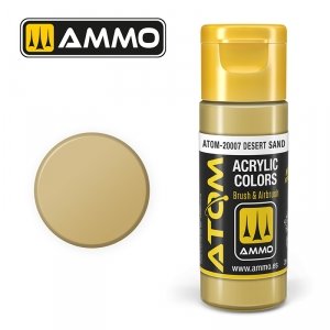 AMMO of Mig Jimenez 20007 ATOM COLOR Desert Sand 20ml