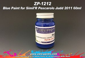 Zero Paints ZP-1212 Blue Paint for Simil'R Pescarolo Judd 2011 60ml