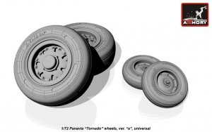 Armory Models AW72501a Panavia Tornado wheels, w/ tyres type “a” (DL) 1/72