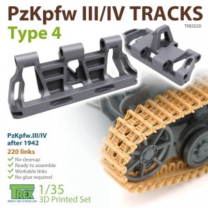 T-Rex Studio TR85020 PzKpfw.III/IV Tracks Type 4 1/35