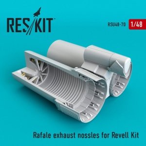 RESKIT RSU48-0070 Rafale exhaust nossles for Revell kit 1/48