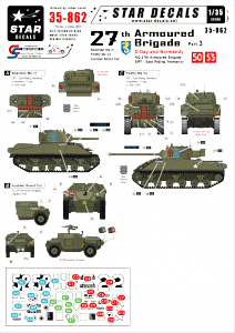 Star Decals 35-862 27th Armoured Brigade #3 1/35
