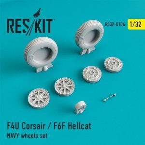 RESKIT RS32-0106 F4U Corsair / F6F Hellcat NAVY wheels set 1/32