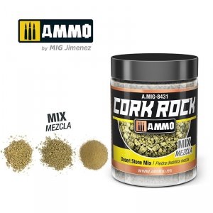 AMMO of Mig Jimenez 8431 CREATE CORK Desert Stone Mix 100ml