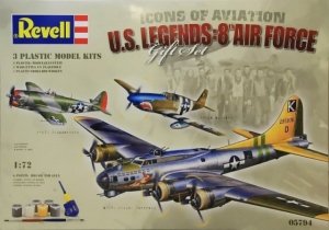 Revell 05794 Flying Legends 8th USAAF (B-17G, P-47D, P-51B) Zestaw modelarski