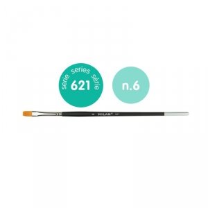 Milan 0462106 Premium Synthetic flat paintbrush series 621 no. 6